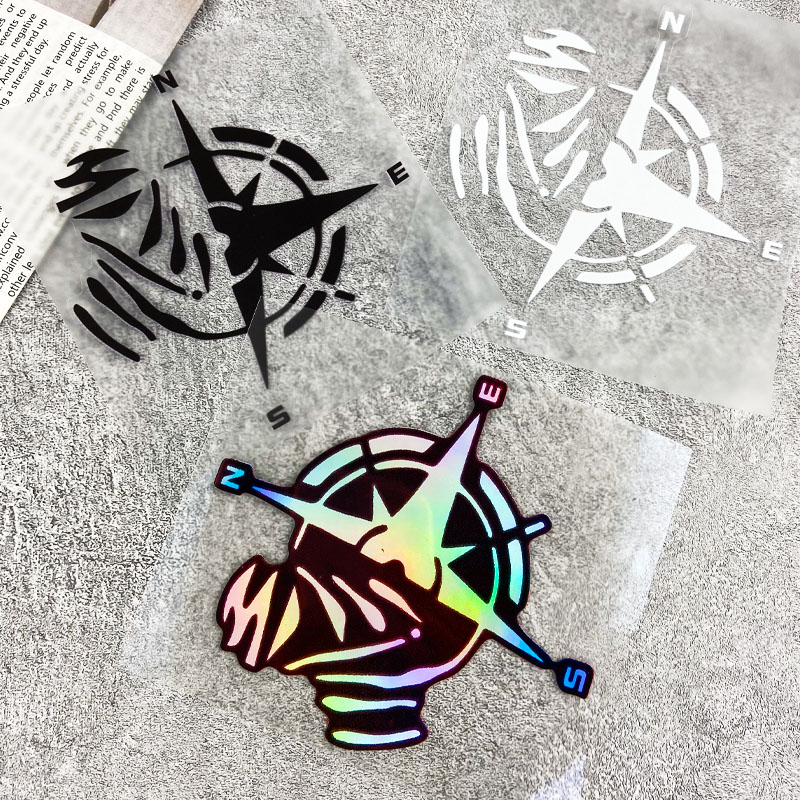 1PC Compass Pattern Vinyl Stic - Scooter Helmet Set 评论和价格